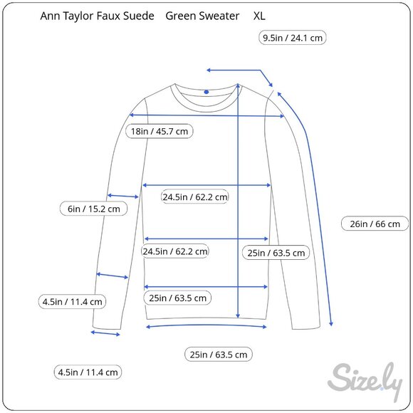 Ann Taylor Faux Suede Mixed Media Sweater Size XL Olive Green Crew Neck Cuff - Picture 9 of 9